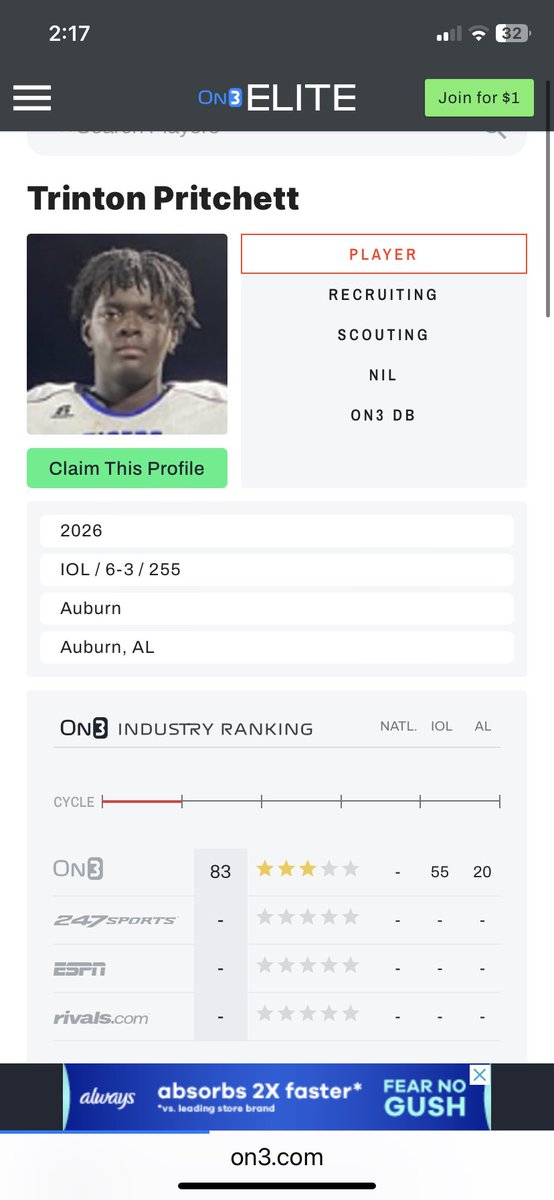 Trinton Pritchett (@trintonpritche1) on Twitter photo Super excited to get some stars beside my name. Just means work harder and get better tho!!
<a href="/ChadSimmons_/">ChadSimmons</a> @On3Recruits <a href="/MohrRecruiting/">Brian Mohr</a> <a href="/keithetheredge1/">keith etheredge</a> <a href="/CoachJLStanford/">Jeremy Stanford</a> <a href="/JWayneParnell/">Wayne Parnell</a> <a href="/CoachWagnon/">Will Wagnon</a> Super excited to get some stars beside my name. Just means work harder and get better tho!!
<a href="/ChadSimmons_/">ChadSimmons</a> @On3Recruits <a href="/MohrRecruiting/">Brian Mohr</a> <a href="/keithetheredge1/">keith etheredge</a> <a href="/CoachJLStanford/">Jeremy Stanford</a> <a href="/JWayneParnell/">Wayne Parnell</a> <a href="/CoachWagnon/">Will Wagnon</a>