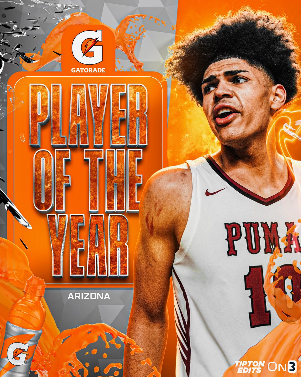 Blessed to be the Arizona Gatorade Player Of The Year for a second time! Super big thank you to my teammates and coaches, without them I don’t win this award 🤞🏾. Glory be the God. #back2back