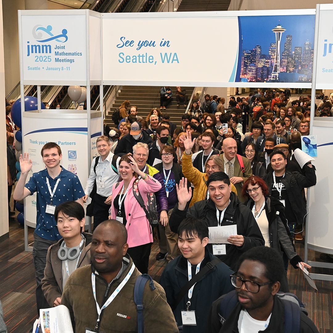 We're already very excited for next year's JMM in Seattle, WA! Interested in being an exhibitor at the nation's largest math gathering? Sign up now to join our mailing list for exhibiting at next year’s Joint Mathematics Meetings! buff.ly/3wZnb6E