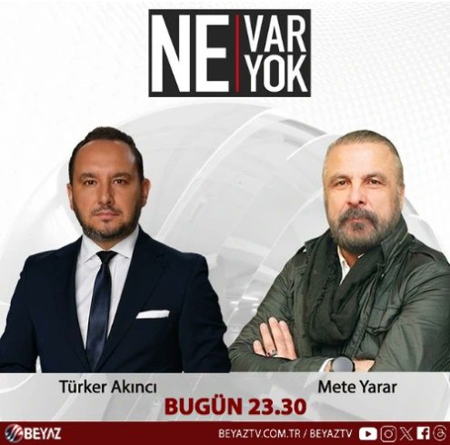 Türker Akıncı'nın sunduğu fenomen program Ne Var Ne Yok Bu Akşam 23.30'da Beyaz TV'de! @nevarneyokbeyaz @turker_aknc @meteyarar