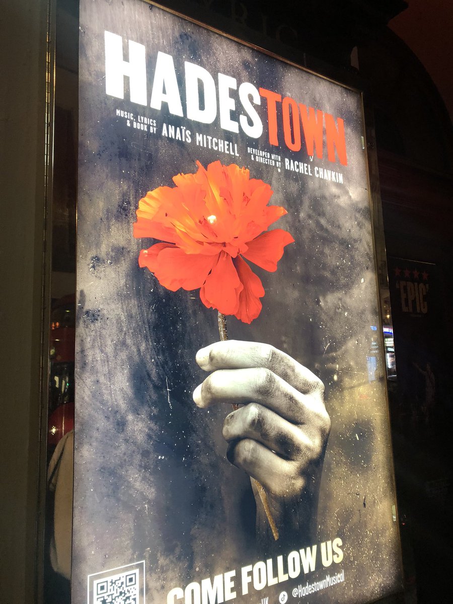 Seems very appropriate to be seeing #Hadestown, all about an underworld visit, at the time of the equinox, when Persephone returns to the upper world!