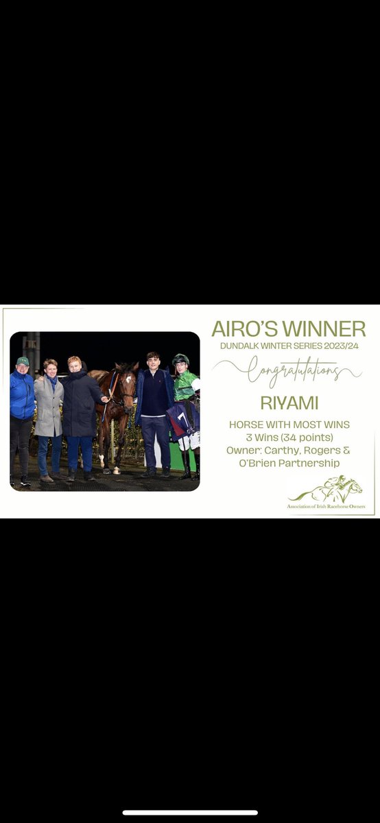 Weldone to connections of RIYAMI who will travel too @LingfieldPark Friday for #allweatherfinals @joeysheridan8
