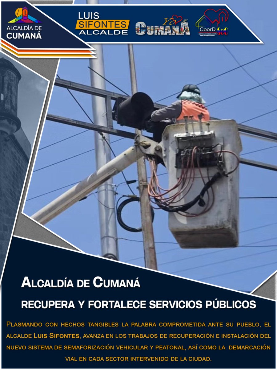 YO❤️CUMANÁ  

<a href="/lossifontes/">LUIS JAVIER SIFONTES</a>

 #UnidosHaciaLaGrandeza
<a href="/NicolasMaduro/">Nicolás Maduro</a> <a href="/dcabellor/">Diosdado Cabello R</a> @FermariOrtega