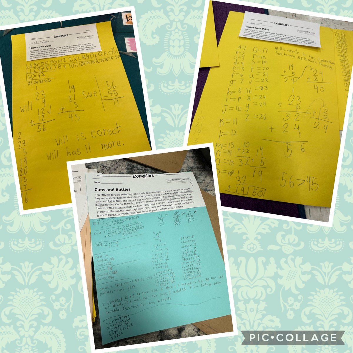 Lots of critical thinking going on during <a href="/NISDMaCGT/">NISD MaC-GT</a> <a href="/NISDFranklinES/">Kay Franklin ES</a> push-in time. I could see all their gears ⚙️ working to figure out these challenging Exemplars. <a href="/NISDElemMath/">NISD Elementary Math</a>