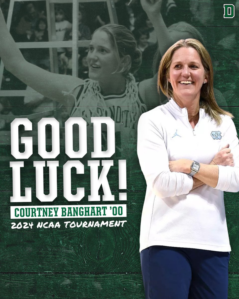 A special shoutout for @uncwbb head coach @coachbanghart ‘00 ahead of the NCAA Tournament! #TheWoods🌲 | #WIN