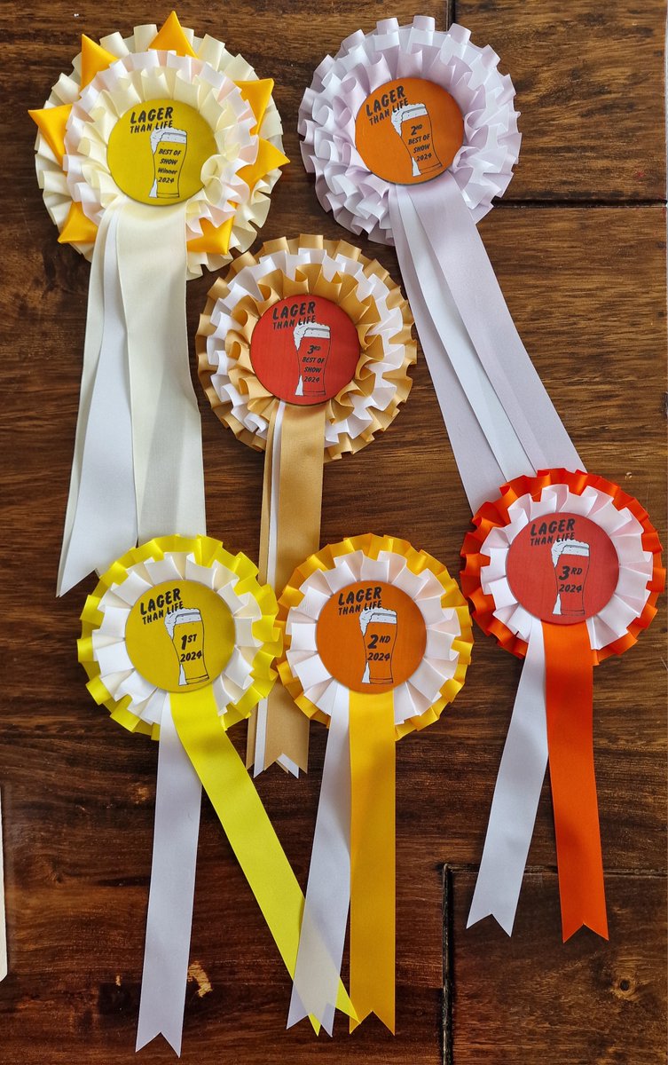 Just a quick preview of what all Lager Than Life entrants will be competing for this weekend 🏆🏵️