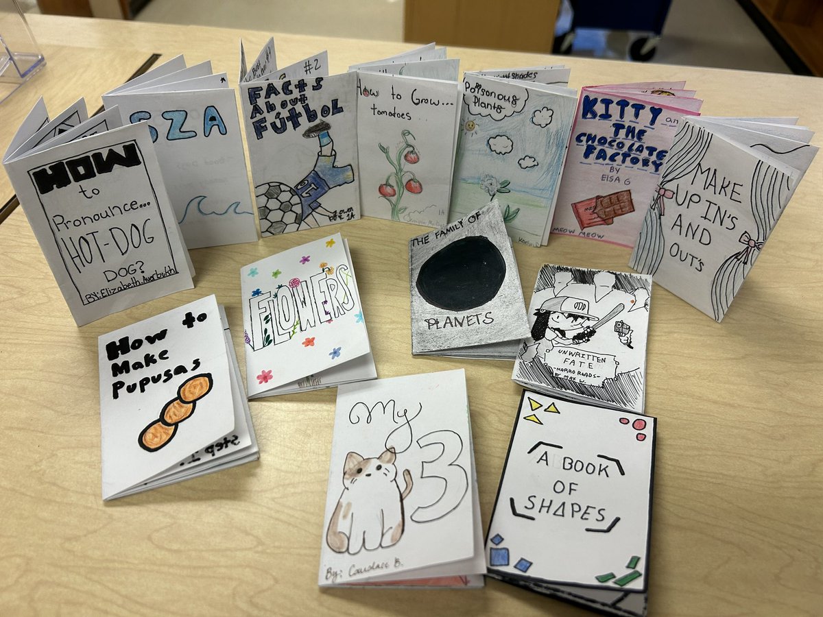 The mini zines made by Ms. Honker’s Ss turned out great! I’m looking forward to our virtual visit with @RIT so we can share our @FMS_BCPS Zine Scene which was inspired by their “RIT Zine Scene” article. @BCPSLMP #fmsreaders