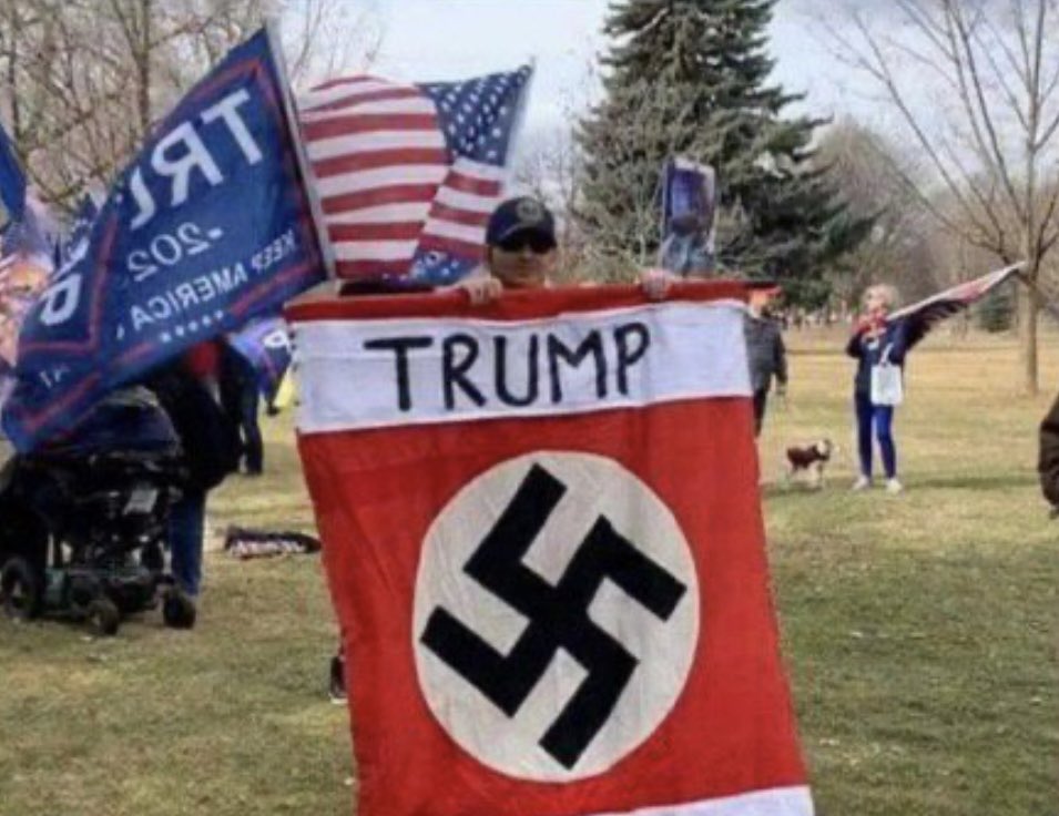 Are there any more questions about whether or not the Nazis support Trump?? Yes or No??? 👇🏽👇🏽👇🏽
