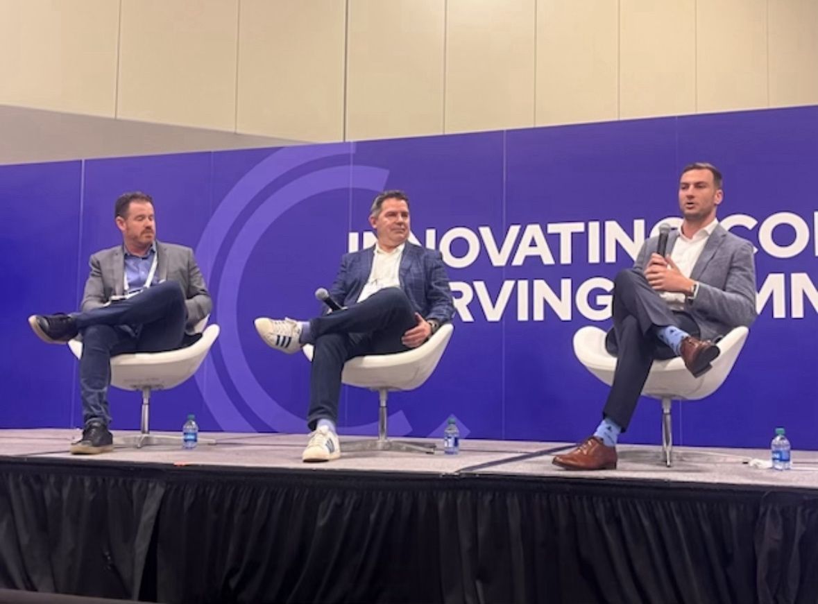 ericfransen's tweet image. Just talking Ai with @Crexi_Sam and David at @ICSC - Great time! #ai #devyn #CharlotteNC #clt