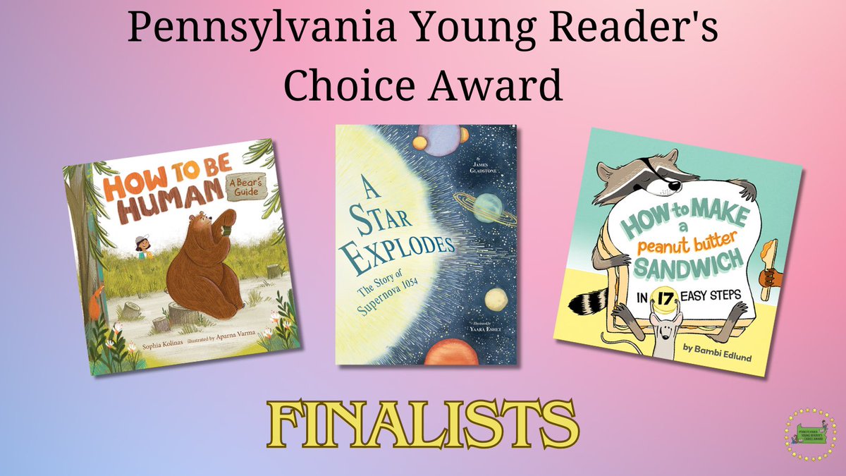 Owlkids Publishing (@owlkids) on Twitter photo 🏅 AWARD NOMINATION ANNOUNCEMENT 🏅
We're excited to share that three of our books are finalists for the Pennsylvania Young Reacher's Choice Award! <a href="/PA_YRCA/">Mountain Laurel Book Award</a>
🌟 @JamesKidBooks, ill. by Yaara Eshet
🐻 <a href="/SophiaKolinas/">Sophia Kolinas</a>
🥜 <a href="/bambireally/">Bambi Edlund</a>
#kidlit #awards 🏅 AWARD NOMINATION ANNOUNCEMENT 🏅
We're excited to share that three of our books are finalists for the Pennsylvania Young Reacher's Choice Award! <a href="/PA_YRCA/">Mountain Laurel Book Award</a>
🌟 @JamesKidBooks, ill. by Yaara Eshet
🐻 <a href="/SophiaKolinas/">Sophia Kolinas</a>
🥜 <a href="/bambireally/">Bambi Edlund</a>
#kidlit #awards
