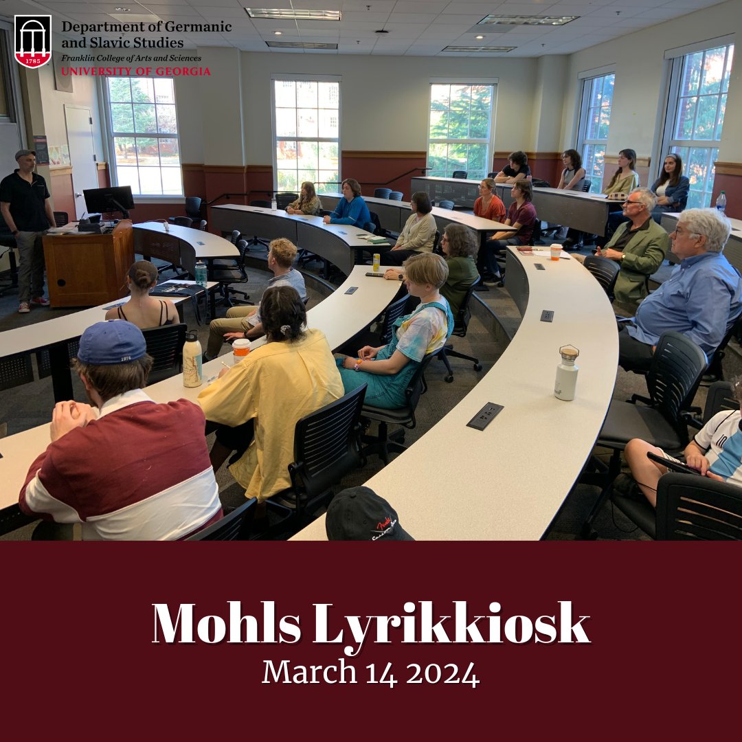 Thank you to Nils Mohl for the wonderful multi-media presentation and reading he gave last week!

Nils Mohl is the German Program's 2024 Max Kade Writer-In-Residence. He is a freelance writer in his home city of Hamburg. He mainly writes for children, adolescents, and teens.