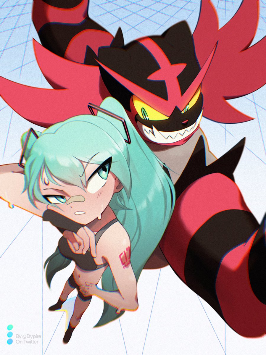 Miku vs. Incineroar 🔥 #ProjectVOLTAGE #miku