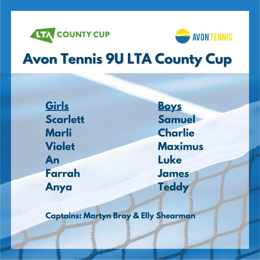 Good luck to the 9U teams at the qualifiers for the @the_LTA County Cup this weekend in Taunton. Look forward to hearing all about it. #TeamAvon #LoveTennis #JuniorTennis