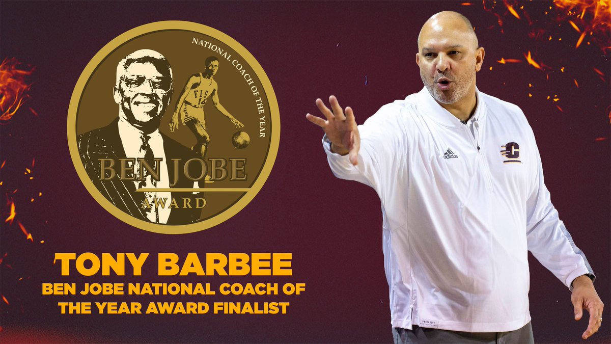 🏆 @CoachTonyBarbee named finalist for @collegeinsider Ben Jobe National Coach of the Year award! 📰 bit.ly/3IN2FZS #FireUpChips 🔥⬆️🏀