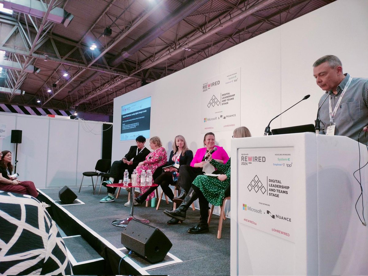 Imperial_IGHI's tweet image. Last week, Juliette van Wessem, Head of Digital Health Leadership at IGHI, spoke at the @DHRewired conference to an audience of nurses and midwives🎤 

Fantastic to get valuable insights into #DigitalHealth and see how #NHSDigitalAcademy is supporting #DigitalMaternityLeaders.