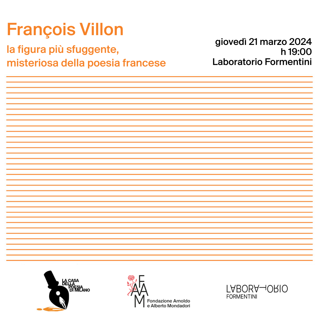 Stasera alle 19 al @Lab_Formentini celebreremo insieme la #giornatamondialedellapoesia con un incontro a cura di Giancarlo Pontiggia dedicato a François Villon.

⬇️⬇️⬇️

bit.ly/françoisvillon