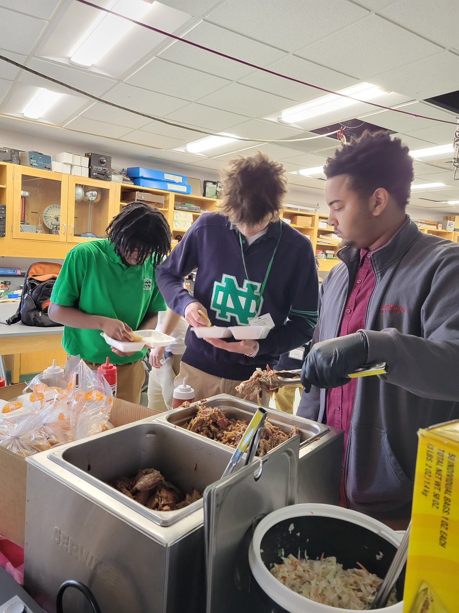 Notre Dame College Prep (@nddons) on Twitter photo We had a great turnout yesterday to hear the Watts family speak about life as a Black entrepreneur! They even brought along some delicious BBQ from their restaurant <a href="/bbq_art/">Old Arthur's BBQ</a>! All donations received yesterday supported <a href="/Sarahs_Circle/">Sarah's Circle</a>.
#RaiseTheStaNDard We had a great turnout yesterday to hear the Watts family speak about life as a Black entrepreneur! They even brought along some delicious BBQ from their restaurant <a href="/bbq_art/">Old Arthur's BBQ</a>! All donations received yesterday supported <a href="/Sarahs_Circle/">Sarah's Circle</a>.
#RaiseTheStaNDard
