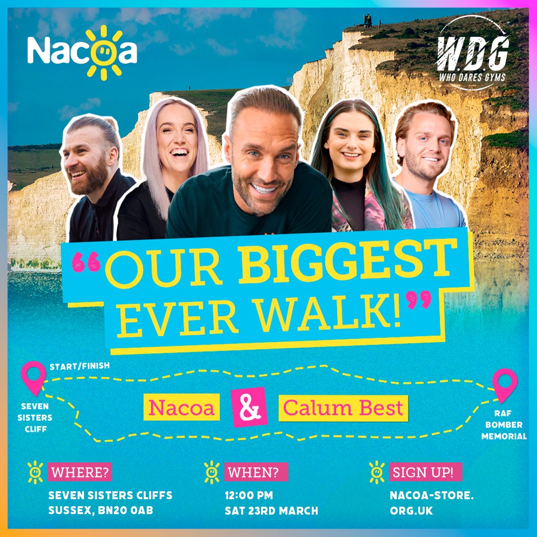 Join us this wknd for a family friendly charity trek for children affected by a parent’s drinking. The only time in life you should DEFINITELY go with the crowd! 150 tickets sold. Will be an incredible day of fun and good feeling on the south coast. 🎟️nacoa-store.org.uk