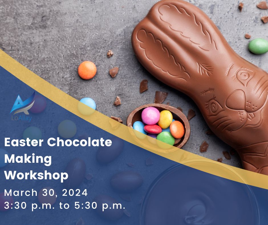 LoAllay's tweet image. Easter is right around the corner! Gather your family and friends for a chocolate making workshop on Saturday March 30th at Chocolate Tales, located at 430 York Blvd.

#easterworkshop #easterfun #easter #chocolate #egghunt #hamont