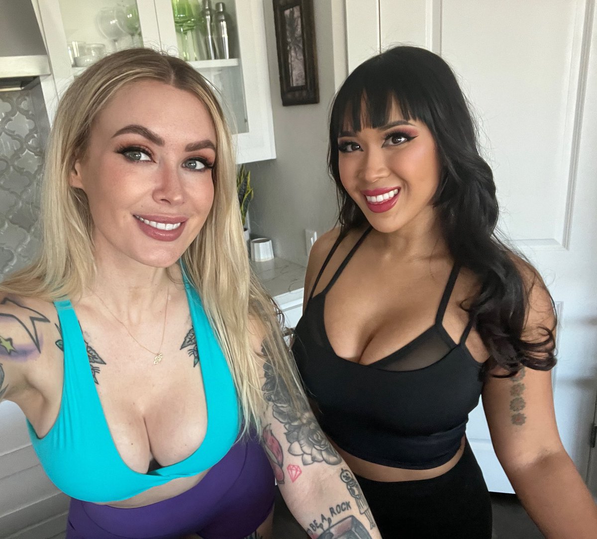 going to @IronForgeGym later today for a workout stream with @mishamai_hime! we will be live on my channel from around 12pm doing LEG DAY 🍑😤 twitch.tv/lauralux