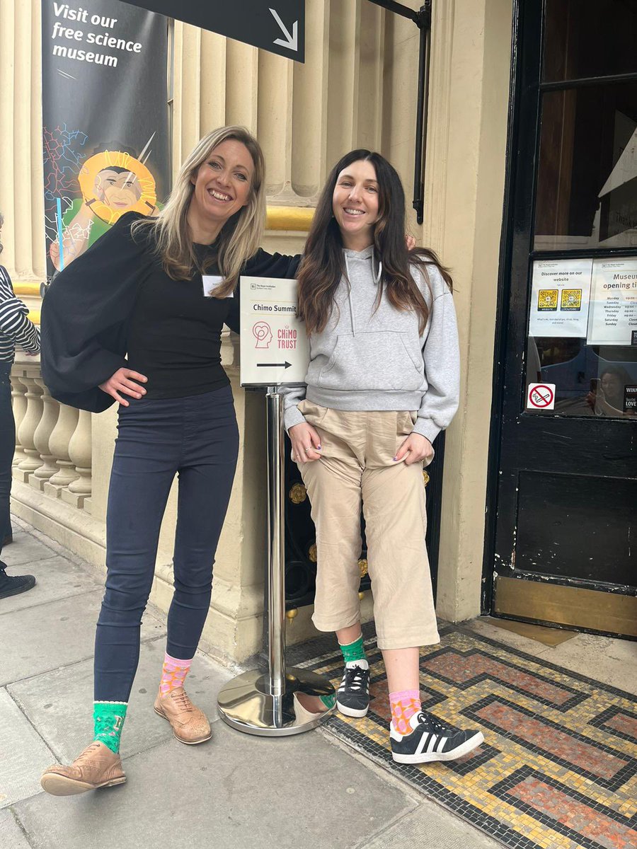 🤩ENVIGORATED•&•INSPIRED🤩 today at The Chimo Trust’s #ChimoSummit in London - learning/sharing with other charities 🙌🏾 Rebecca & Emily also proudly rocking their odd socks for #WorldDownSyndromeDay #WDSD #oddsocksday 🧦 #wdsd2024
