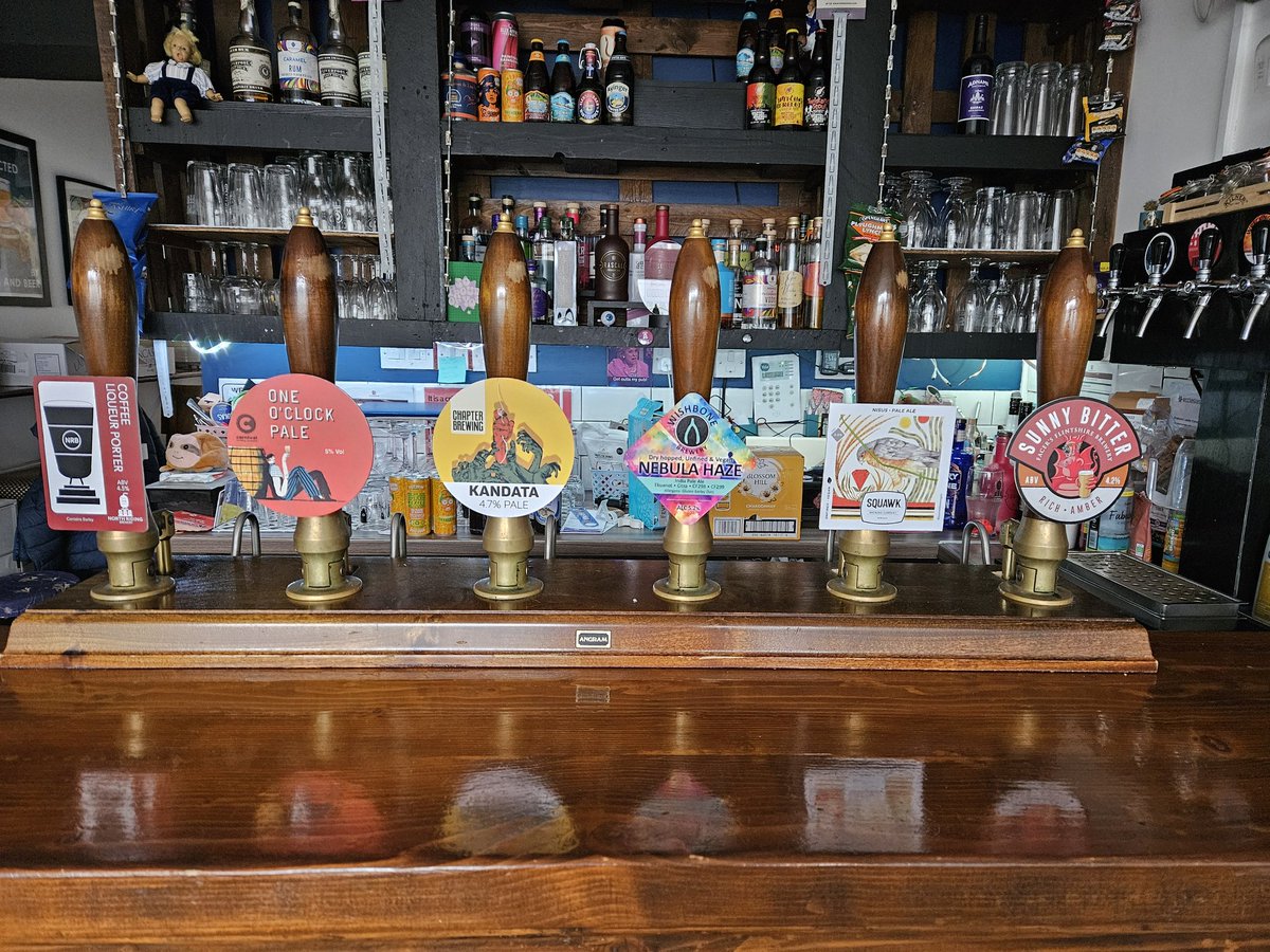 This week's cask line up from @northridingbrew @carnivalbrewing @ChapterBrewing @WishboneBrewery @SQUAWKBrewingCo @BreweryFacer