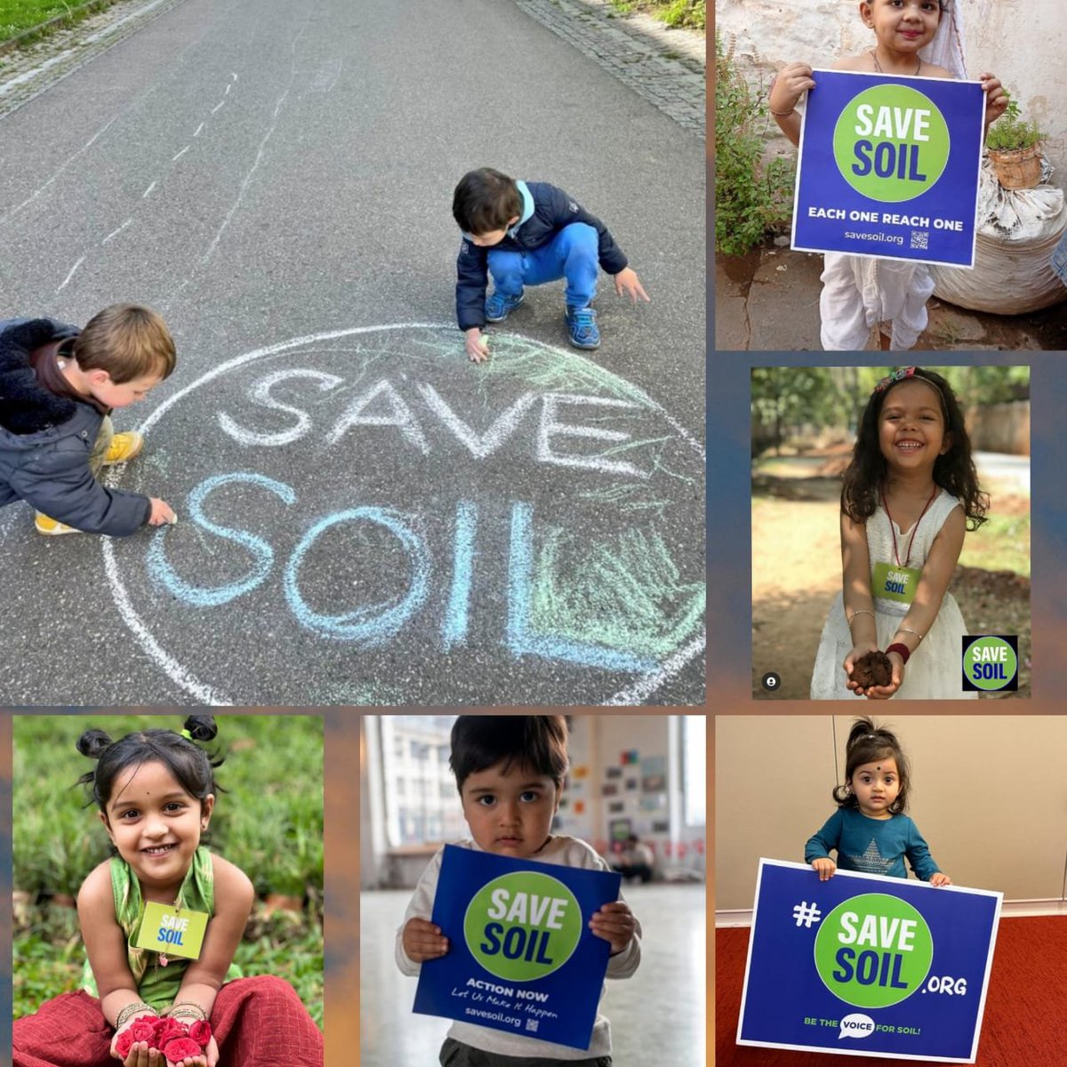 MaaAhi_SaveSoil's tweet photo. #Letter4Soil to all the leaders on behalf of these lovely little tiny tots! We have the responsibility to SaveSoil for them as we used up their share as well!
Time for Action NOW: https://t.co/vIcvs9xOBS
@SadhguruJV @cpsavesoil https://t.co/k6Z05MRFNo