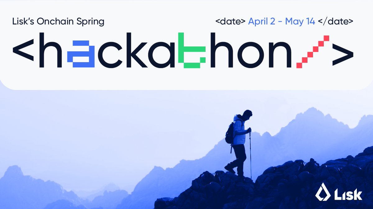 Today is the day to take action! Registration is now open, signalling the beginning of an exciting Hackathon adventure 🚀
Learn more here: lisk.devpost.com