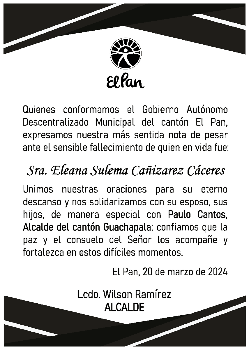 Nota de condolencia