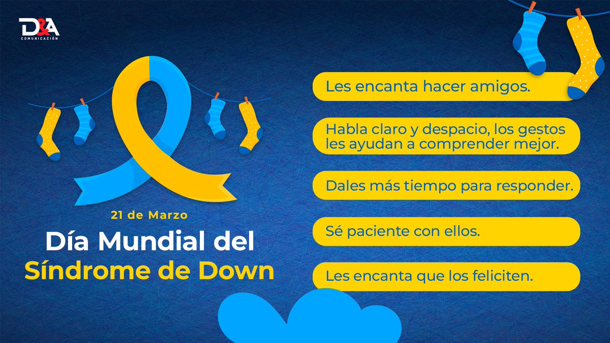 Cada persona es única y especial en su propia forma. En el #DíaMundialdelSíndromedeDown, celebramos la valiosa contribución que hacen las personas con esta condición a nuestras vidas.
¡Inclusión y diversidad para un mundo mejor!