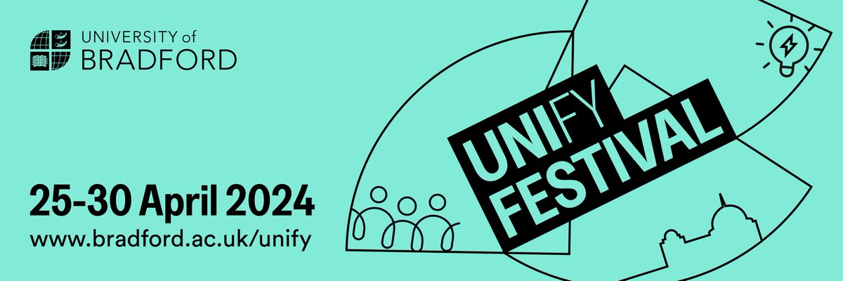 📢UNIfy Festival is back – mark your calendars! Join us from 25-30 April 🌟Experience vibrant events, workshops, and performances showcasing Bradford's brilliance. 🌈Don't miss UNIfy Community Day on 27 April! Stay tuned bradford.ac.uk/unify for updates!