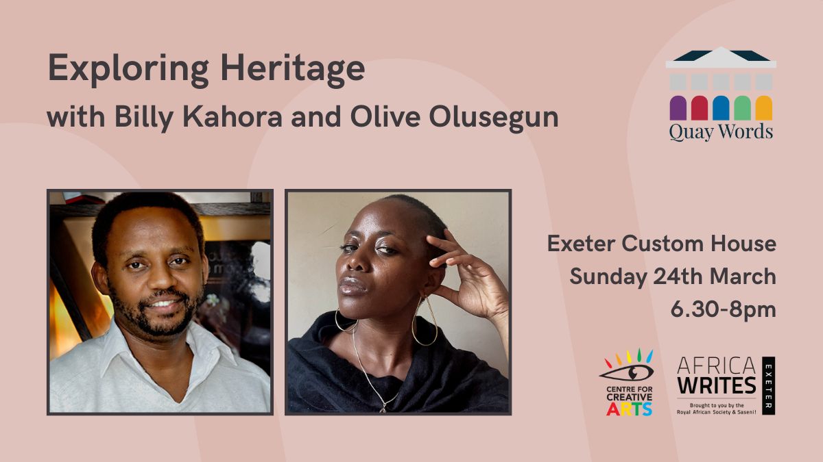 Exeter Custom House (@exetercustom) on Twitter photo There are still places left for the Exploring Heritage talk here tomorrow evening, when <a href="/LitWorks/">Literature Works</a> welcomes their two current writers-in-residence (Olive Olusegun and Billy Kahora) to perform and read from their work, followed by a conversation and Q&A.
exetercustomhouse.co.uk/event/quay-wor… There are still places left for the Exploring Heritage talk here tomorrow evening, when <a href="/LitWorks/">Literature Works</a> welcomes their two current writers-in-residence (Olive Olusegun and Billy Kahora) to perform and read from their work, followed by a conversation and Q&A.
exetercustomhouse.co.uk/event/quay-wor…