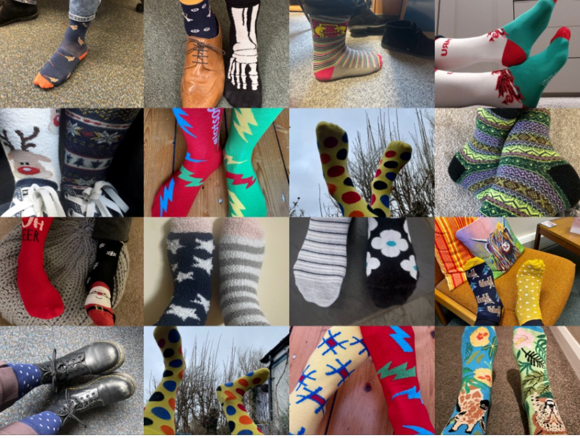 Staff from the School of Health Sciences
@bangoruni are rocking their socks today for #WorldDownSyndromeDay to #EndTheStereotypes.  Let's get some more! Send us your pics in the comments and tag #LotsofSocks to raise awareness for #WDSD24!