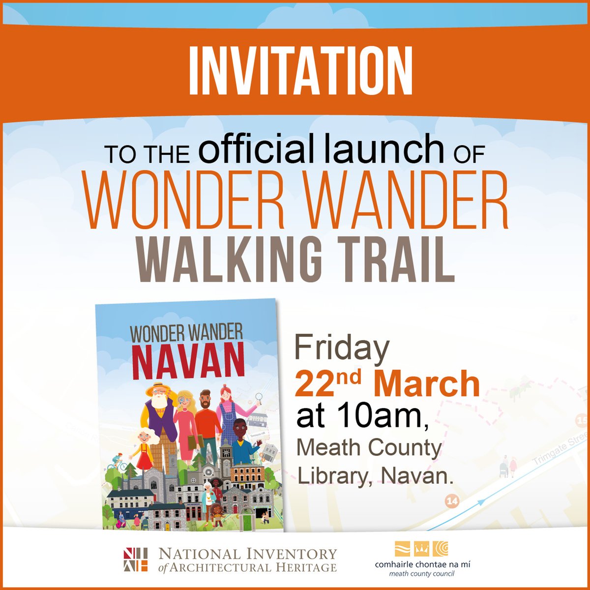 National Inventory of Architectural Heritage (@niah_ireland) on Twitter photo Join us at 10am tomorrow in <a href="/MeathLibrary/">Meath County Library</a> #Navan for the launch of the 1st in the <a href="/NIAH_Ireland/">National Inventory of Architectural Heritage</a> & <a href="/meathcoco/">Meath County Council</a> series of Wonder Wander Walking Trails: tinyurl.com/4jjxudt6 Join us at 10am tomorrow in <a href="/MeathLibrary/">Meath County Library</a> #Navan for the launch of the 1st in the <a href="/NIAH_Ireland/">National Inventory of Architectural Heritage</a> & <a href="/meathcoco/">Meath County Council</a> series of Wonder Wander Walking Trails: tinyurl.com/4jjxudt6