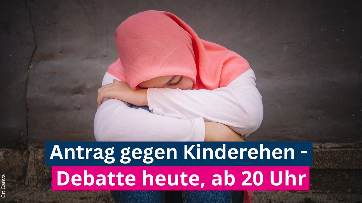 Die #Kinderehe ist zu Recht seit 2017 in Deutschland gesetzlich geächtet. Die Regierung muss nach dem Urteil des BVerfG endlich handeln und einen Gesetzentwurf vorlegen, damit Kinderehen weiterhin nicht anerkannt werden. Es geht ums Kindeswohl und die Zukunft von vielen #Mädchen!
