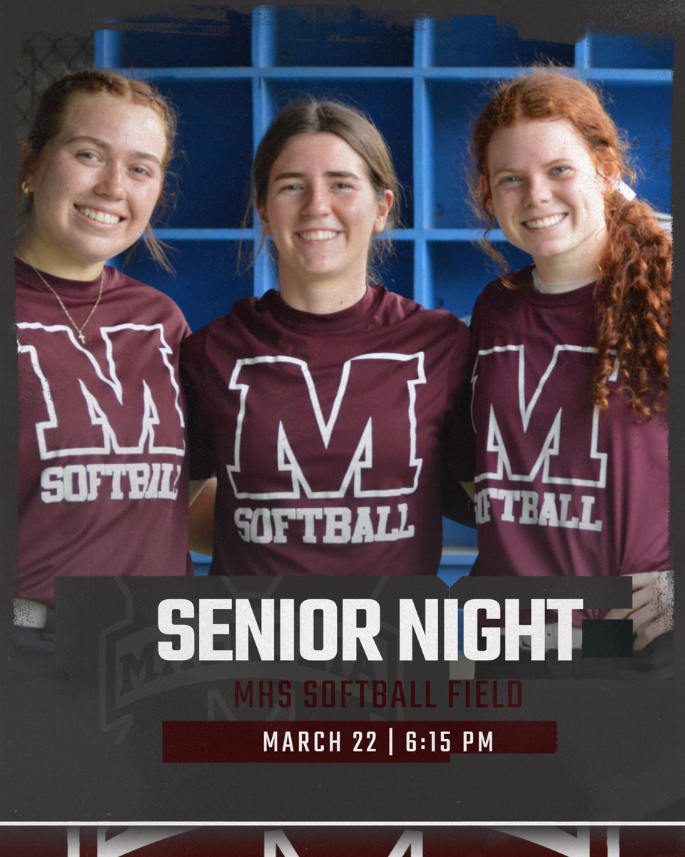MHS Bulldog Softball (@mhsdogsoftball) on Twitter photo Tomorrow we will honor our 3 awesome seniors for their time, heart, and hard work they have dedicated to our program over the last 4 years. Come out to help us celebrate and cheer us on.
Jv- 5pm
Senior intros 6:15pm
V- 6:30pm
<a href="/MagISDAthletics/">Magnolia ISD Athletics</a> <a href="/MagnoliaHighTX/">Magnolia High School</a> Tomorrow we will honor our 3 awesome seniors for their time, heart, and hard work they have dedicated to our program over the last 4 years. Come out to help us celebrate and cheer us on.
Jv- 5pm
Senior intros 6:15pm
V- 6:30pm
<a href="/MagISDAthletics/">Magnolia ISD Athletics</a> <a href="/MagnoliaHighTX/">Magnolia High School</a>