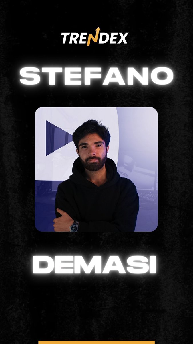 🔥Launch of Stefano DEMASI 🔥 📆 Thursday, March 21th , 7:00PM CET 📷 Crypto Youtuber Only 4000 Trends 🚀 Sign up now! app.trendex.vip/asset/stefano-… #trendex #trendextalent