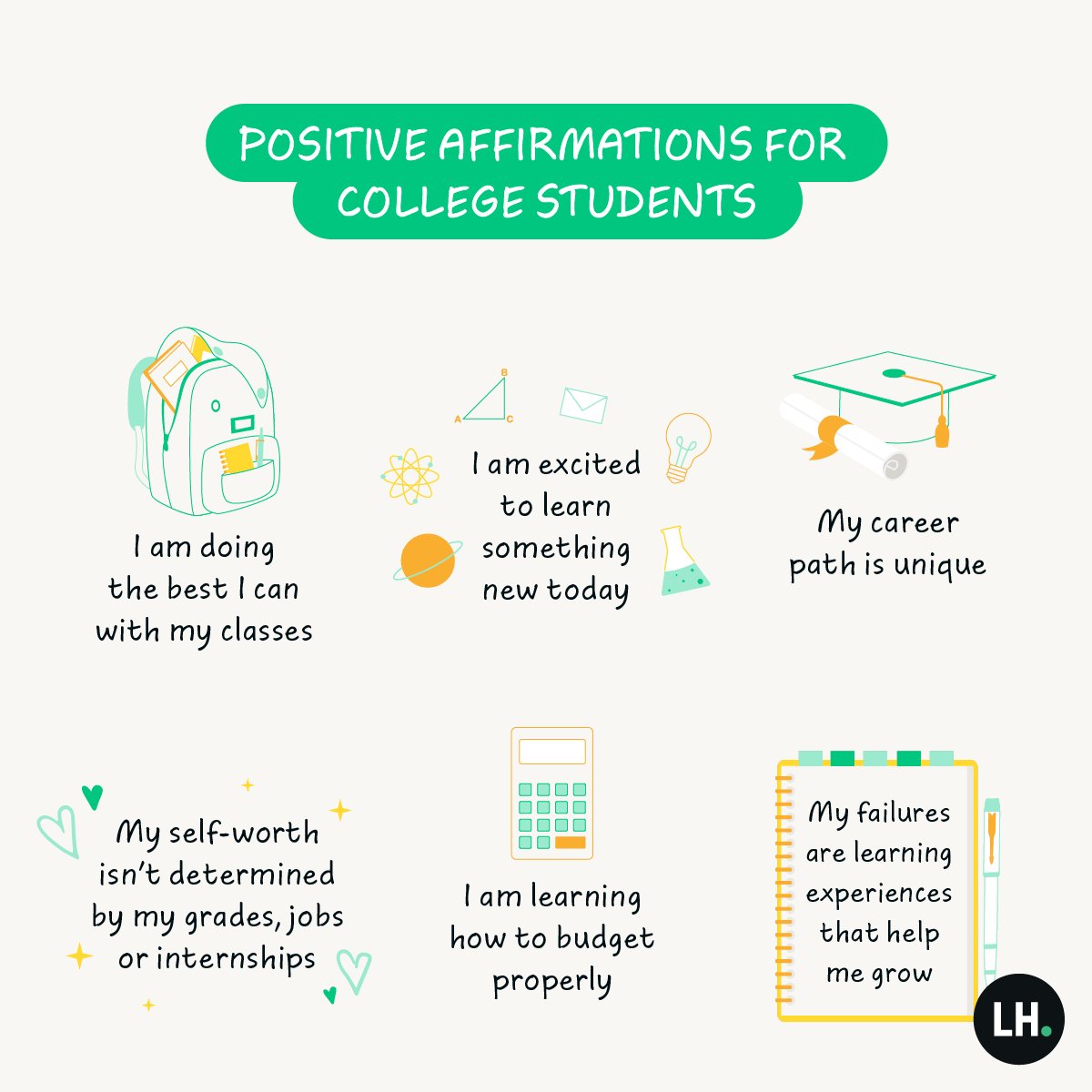 College Students...we got you.  #affirmations #collegestudents #independentinsuranceagent