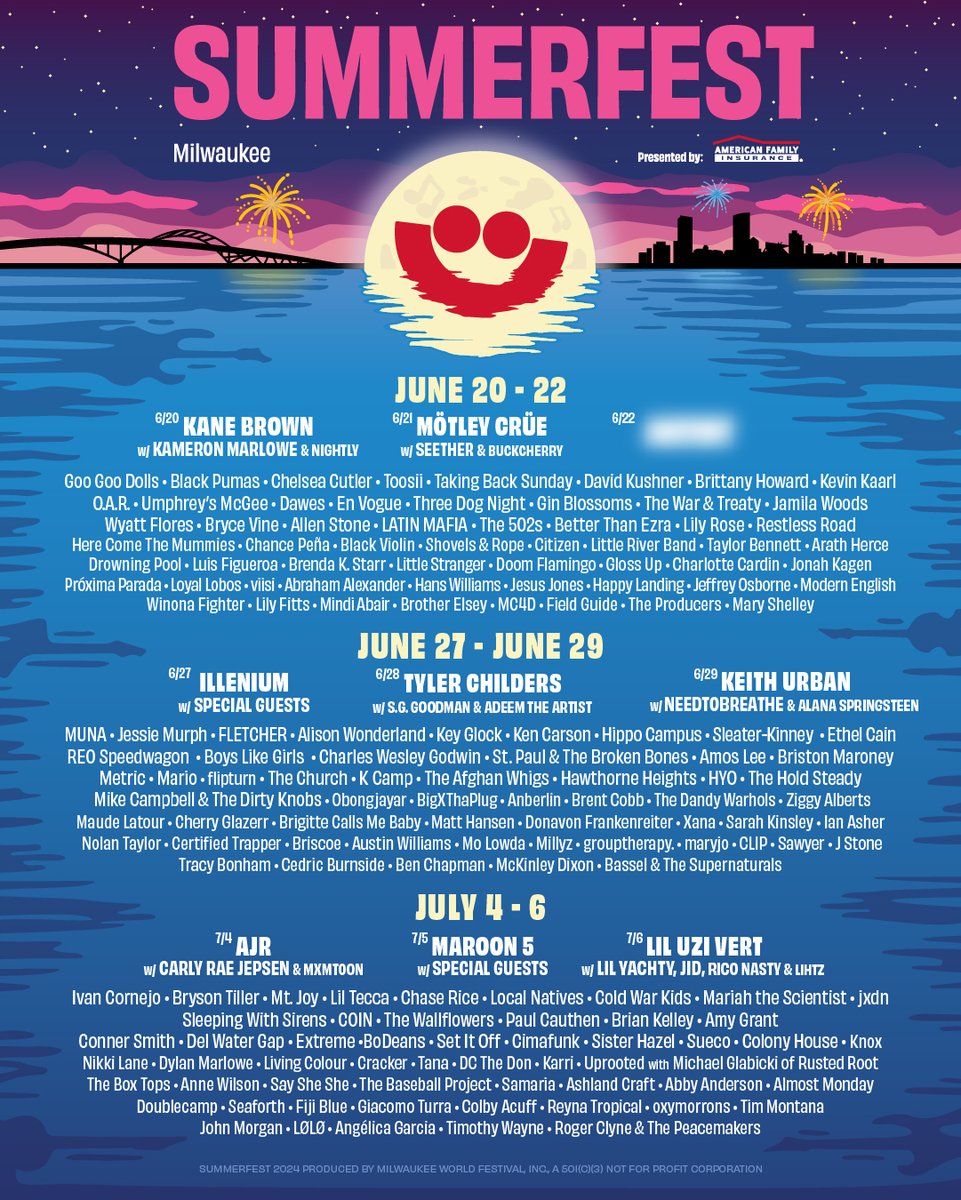 Celebrating July 4th in so much style this year! Making our debut @Summerfest this year Milwaukee! Can't wait. Get your tickets here: store.summerfest.com/tickets
