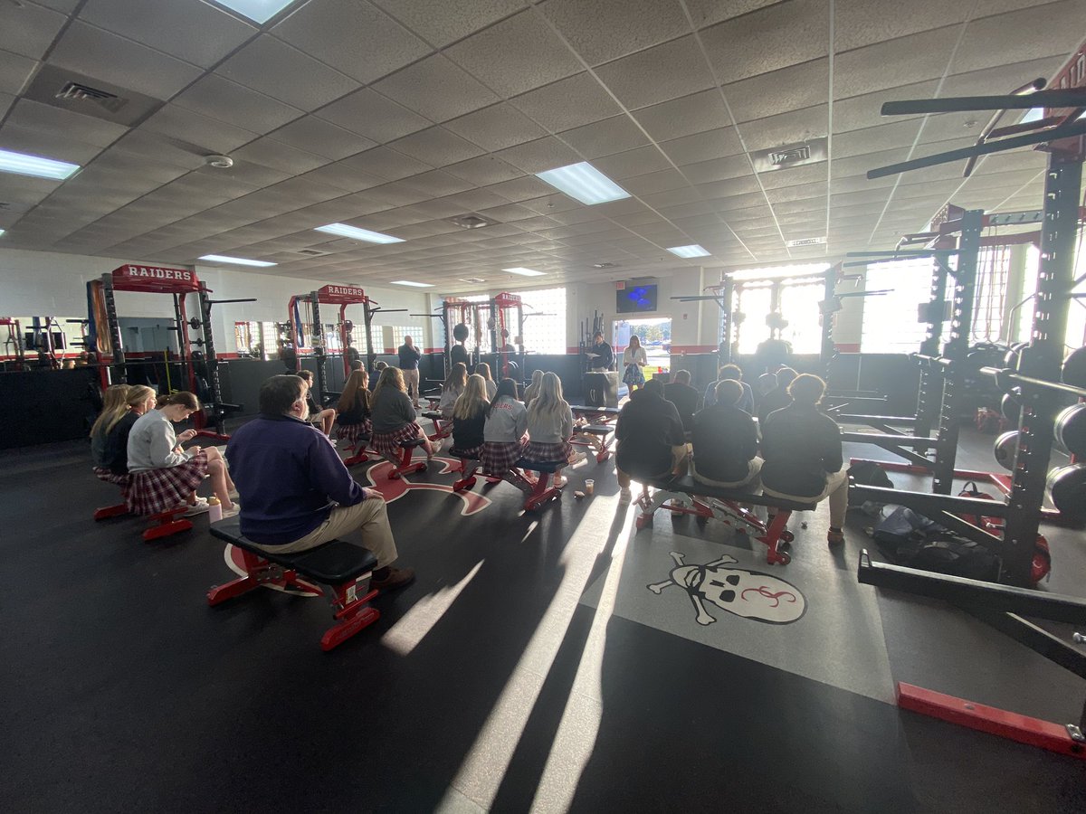 Thanks to Brian Phillips for speaking at our FCA. He spoke about: 1. Trust 2. Commitment 3. Love - 3 characteristics of highly successful athletes. @SCPSAthletics