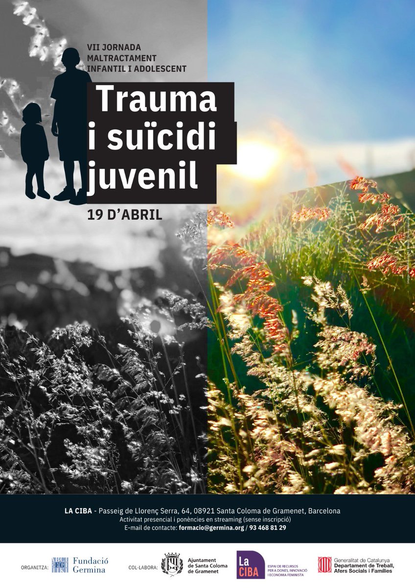 ⚠️ Ja estan obertes les inscripcions per la VII Jornada sobre el Maltractament Infantil i Adolescent de Germina ⚠️

Pots consultar el programa de la Jornada a la nostra web.

Inscriu-te en el següent enllaç 👉🏻 forms.office.com/pages/response…