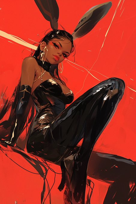 &ldquo;Sub-Space: Bunnies and Beyond&rdquo; 🪢🐰☄️✨🪐🚀🪢  some more bodacious bunnies. It was hard to choose which one<a href="/tag/bdsm"class="tags"><span>#bdsm</span></a><a href="/tag/girls"class="tags"><span>#girls</span></a><a href="/tag/bunnies"class="tags"><span>#bunnies</span></a><a href="/tag/concept"class="tags"><span>#concept</span></a><a href="/tag/digitalart"class="tags"><span>#digitalart</span></a><a href="/tag/shibari"class="tags"><span>#shibari</span></a>