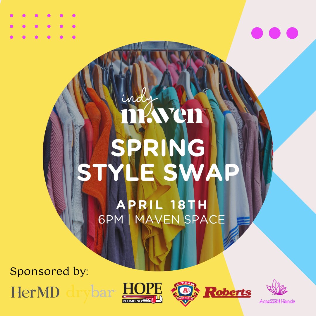 Out with the old, in with the new-to-you! For the first time, we're holding our popular Style Swap event in SPRING! Join us Thursday, April 18 from 6-8 p.m. at Maven Space. Get all the details and your tickets: loom.ly/KFkfIjQ