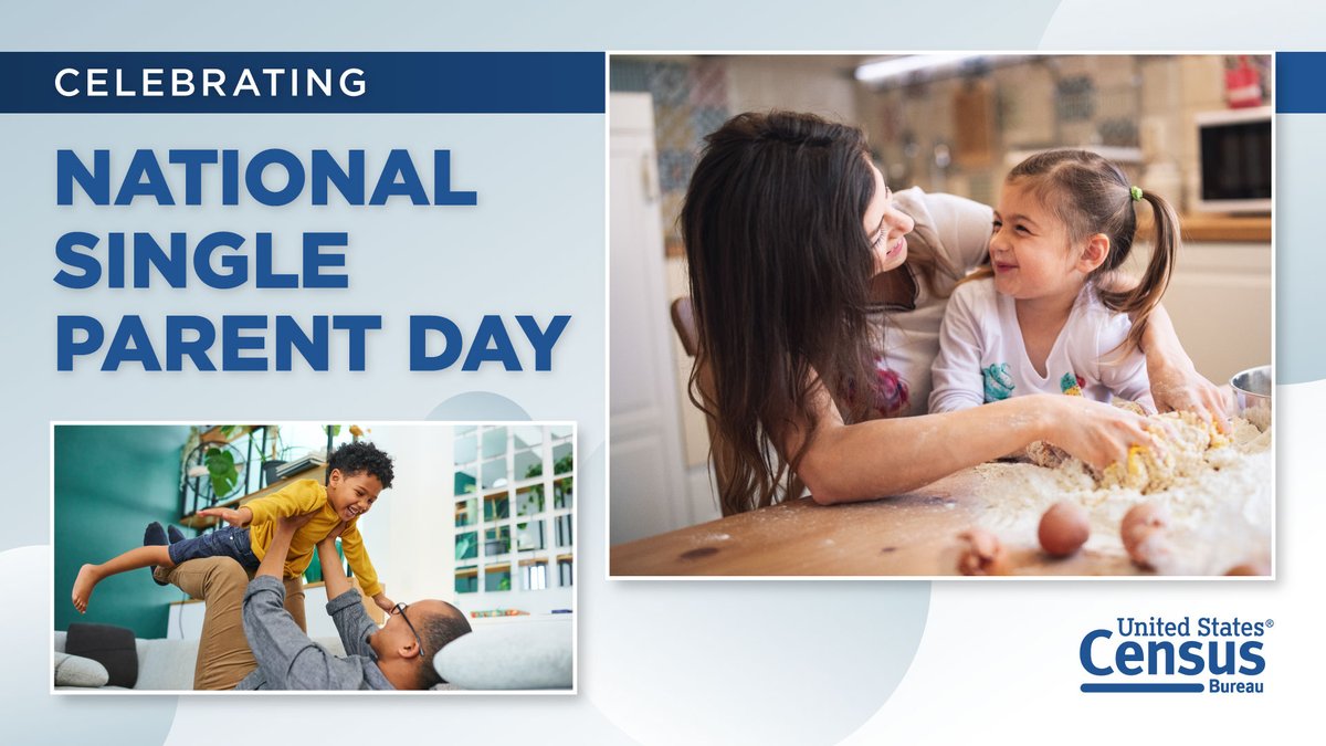uscensusbureau's tweet photo. March 21 is National #SingleParentDay!
Today, we honor the dedication, resilience, and love of single parents across the nation. Check out #StatsForStories to discover #CensusData on the steady rise of single-parent households since 1950.
➡️ https://t.co/DKeuJzD91n https://t.co/u4lZQAlcQy