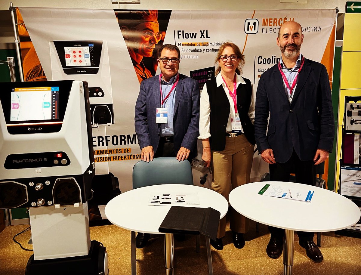 MercElectromed's tweet photo. ¡Arranca el VIII Congreso Nacional #SEOQ - X Reunión Internacional #GECOP en Córdoba!
El #EquipoMercé te espera en el stand 1 para actualizarte sobre nuestra tecnología: Performer3 de @rand_spa, Flow XL de @transonicflow y Coolingbis de
@Vecmedical.
#operarelcancer #HIPEC https://t.co/BonnaAcw4w