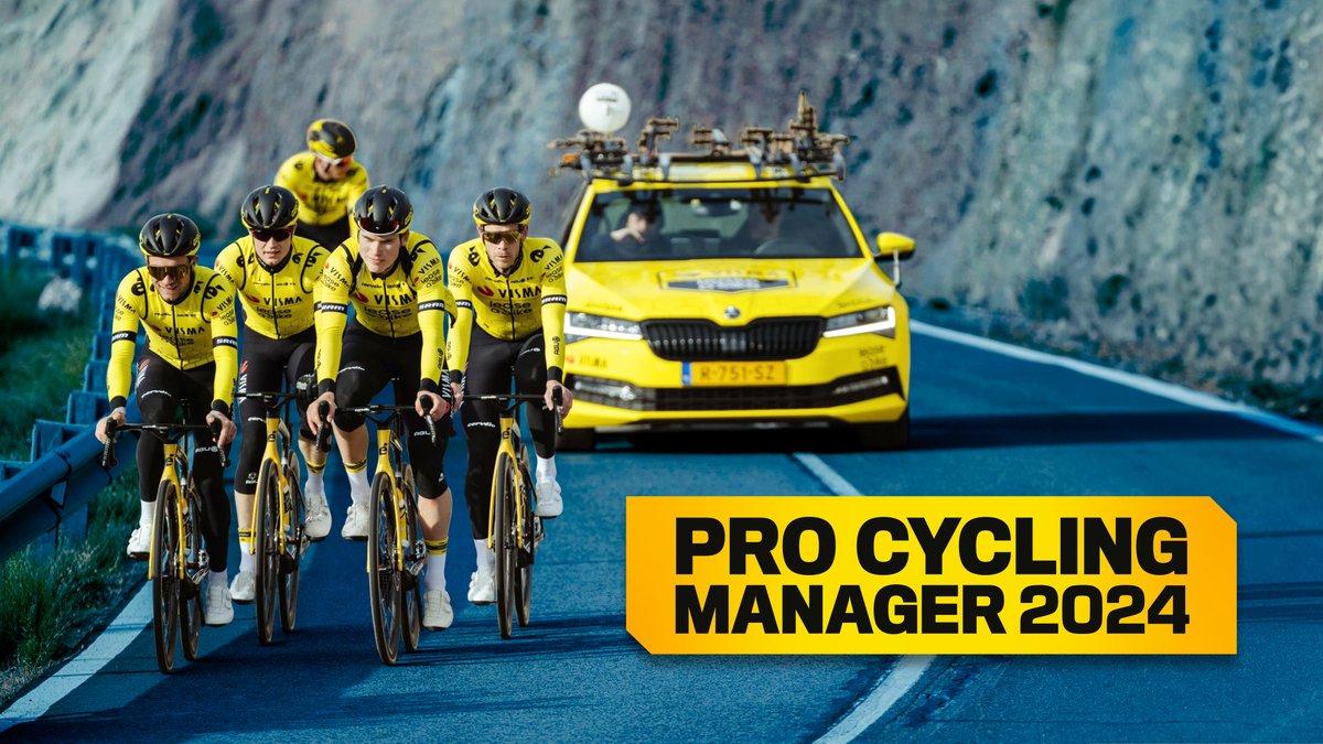 PCyclingManager's tweet image. After red and black, it&apos;s time for yellow and black!

Discover the Pro Cycling Manager 2024 Keyart, in collaboration with the @vismaleaseabike team! #PCM2024

Wishlist now: nacon.me/PCM24