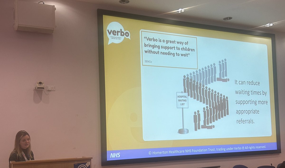 @NHSHomerton @HUH_Research @DrAoifeMolloy The wonderful Caroline shares the journey of her innovation development @verbo_app at @HackneyTalk. Caroline reports on its impact already - 10,000 views of content, 90% of staff ‘verbo has changed my practice’! Strong feedback from C&YP too. Lots of awards won! #Innovation #SLT