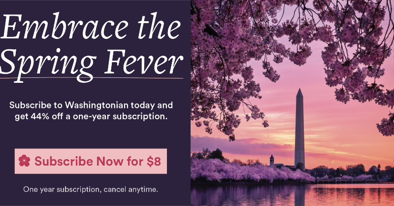 washingtonian's tweet photo. Embrace the spring fever! Subscribe to a year of Washingtonian for just $8!