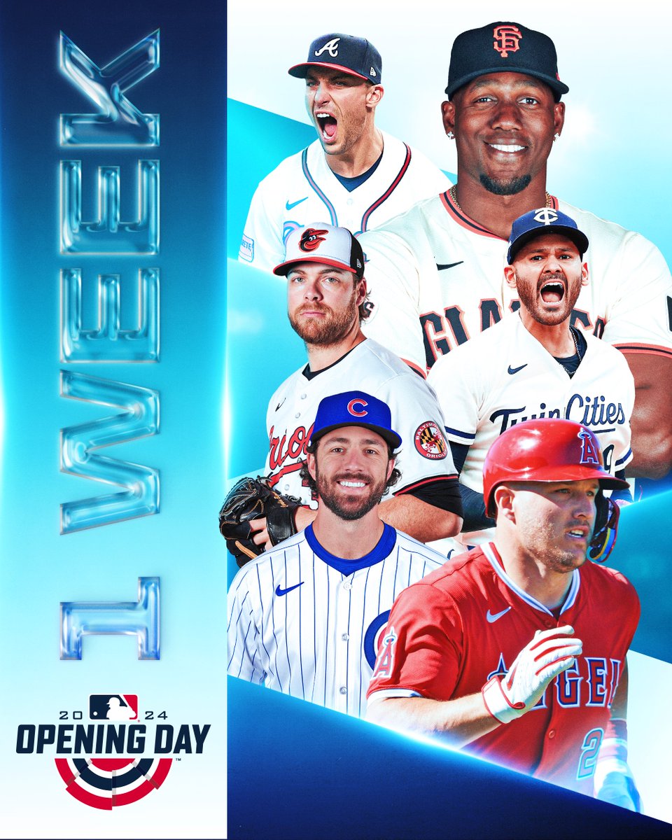 MLB's tweet photo. This is not a drill ‼️

#OpeningDay is one week away! https://t.co/0rGkrjQi7K