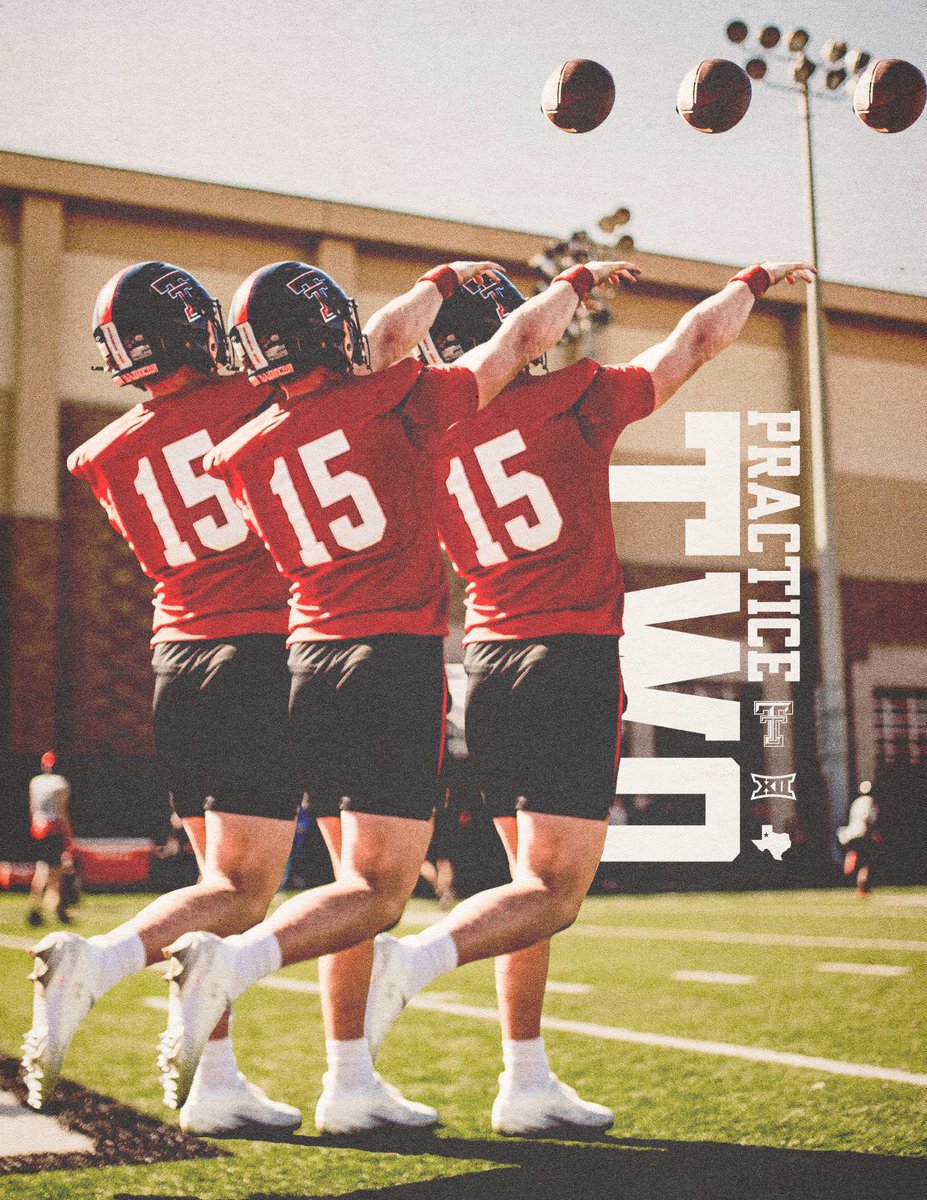 TexasTechFB's tweet photo. Air It Out. Day 2 🔜

#WreckEm https://t.co/uslO4ZaPjB
